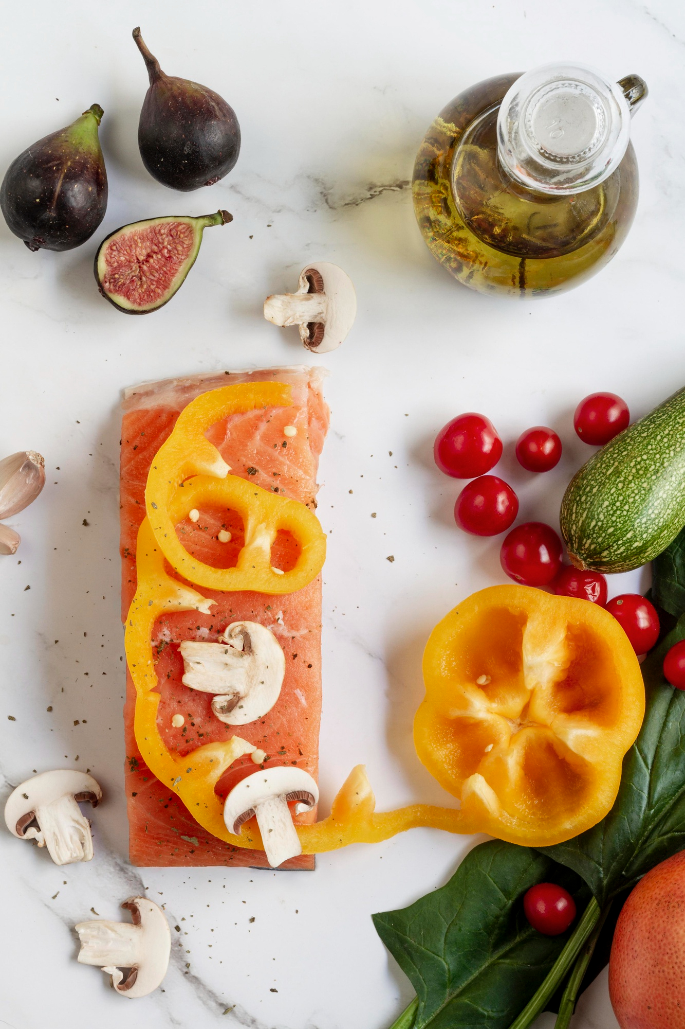 A bright natural kitchen prepared for colourful everyday cooking